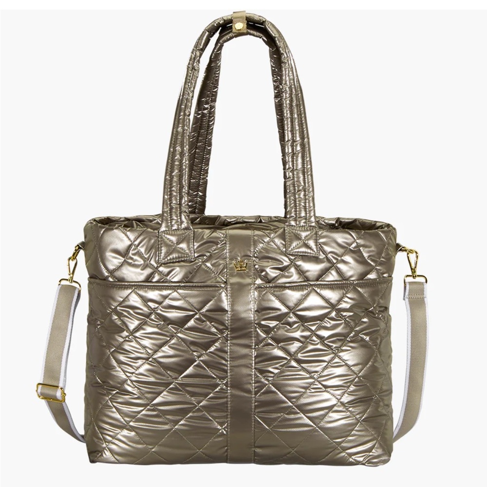 Oliver and Thomas Quilted Metallic Tote Bag